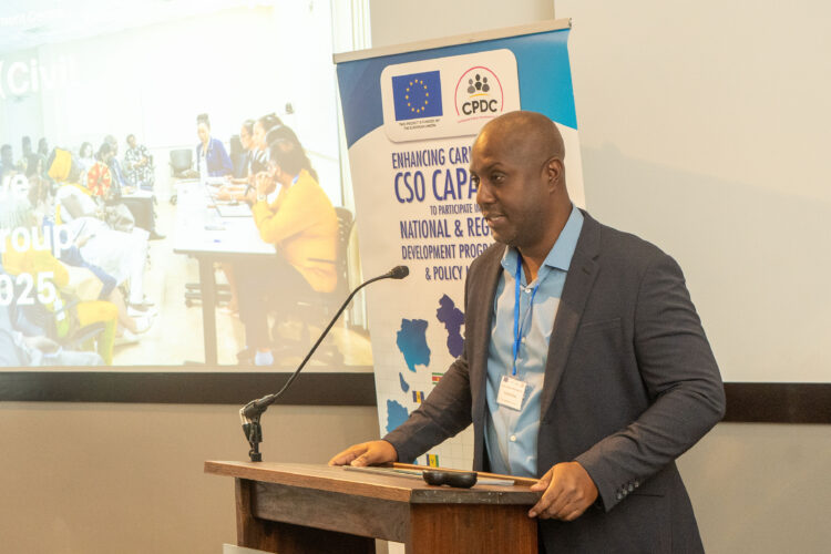CPDC Executive Director Richard Jones addresses the CCWG