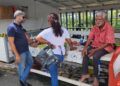 Former Mayor of Georgetown, Pt. Ubraj Narine, grassroots outreach in Skeldon Market in Corentyne,  Berbice