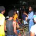 Presidential candidate Amanza Walton-Desir (centre) on the campaign husting, speaking to young people at an East Berbice-Corentyne outreach