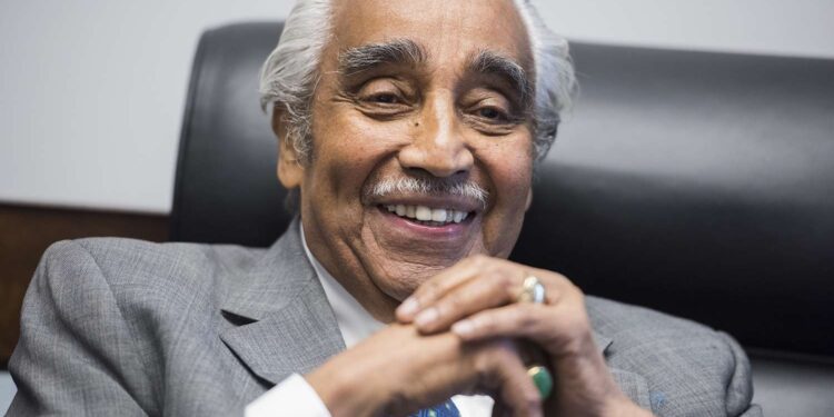 Rep. Charlie Rangel, D-N.Y., is interviewed by Roll Call on Dec. 2, 2016.
Credit : CQ Roll Call via AP Images