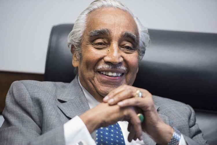 Rep. Charlie Rangel, D-N.Y., is interviewed by Roll Call on Dec. 2, 2016.
Credit : CQ Roll Call via AP Images