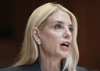 Attorney General Pam Bondi testifies during a Senate Appropriations Committee hearing on the President’s Fiscal Year 2026 Budget on Capitol Hill, Wednesday, June 25, 2025, in Washington. (AP Photo/Mariam Zuhaib)