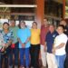 Chair Fareed Amin with Iwokrama’s CEO and Director and Community leader reps from NRDDB and Fair View Village