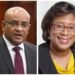 L-R Vice President Bharrat Jagdeo and Cathy Hughes M.P