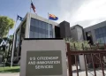 File photo of a U.S. Citizenship and Immigration Services building in Phoenix, Arizona. Matt York/AP