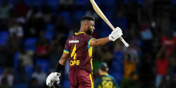 Shai Hope set two huge world records vs Australia |courtesy - ICC