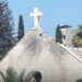 Blast damage to the Holy Family parish after an Israeli attack in northern Gaza on Thursday.Obtained by NBC News