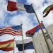 International flags in front of the UNESCO headquarters in Paris in 2017.Jacques Demarthon / AFP - Getty Images file