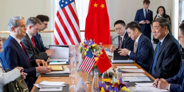 Top officials from the US and China met in Geneva in May