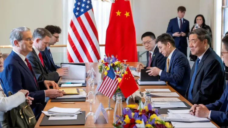 Top officials from the US and China met in Geneva in May