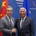 Member of the Political Bureau of the Communist Party of China (CPC) Central Committee and Foreign Minister Wang Yi (L) meets with European Council President Antonio Costa in Brussels, Belgium, July 2, 2025. /Chinese Foreign Ministry