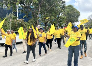 Part ofThe Alliance For Change (AFC) contingent on Nomination Day (July 14, 2025) SN Photo