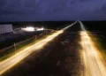 The 11.8 kilometres of asphaltic road stretches from Ogles on the East Coast of Demerara (ECD) to Haags Bosch on the East Bank of Demerara (EBD).