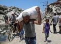 Tom Fletcher, UN humanitarian chief, said most of the UN's food lorries were looted by desperately hungry Palestinians after entering Gaza on Sunday