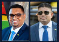 L-R President Irfaan Ali,  WIN Leader and Leader of the Opposition Azruddin Mohamed