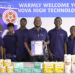 Management and Staff of Nova High Technology proudly pose with their Made in Guyana Certificate
