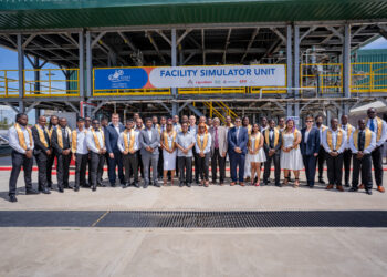 he trainee technicians along with representatives from ExxonMobil, SBM Offshore Guyana and Senior Minister within the Office of the President, Dr. Ashni Singh