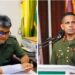 L-R Pt.Ubraj Narine, former Staff Sgt.(GDF) and GDF Head  Brigadier General Omar Khan