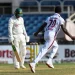 Shamar Joseph celebrating Khawaja wicket