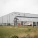 The Khehne and Nagel warehouse storing millions of contraceptives is seen in Geel, Belgium, on July 23. Luc Claessen/Belga/Sipa USA