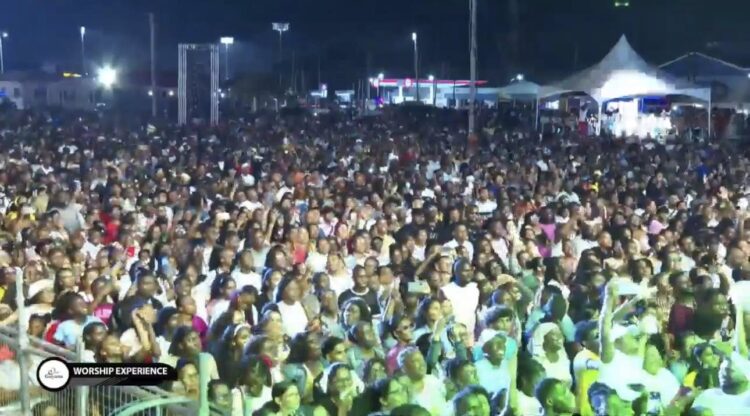 PPP’s “One Guyana Worship Experience,” held at the National Stadium Monday July 7, 2025 (Big Smith photo)