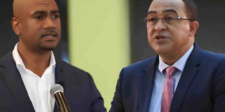 Opposition Spokesman on Health, Dr. Alfred Dawes and Health and Wellness Minister Dr. Christopher Tufton