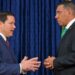 US Secretary of State Marco Rubio and Prime Minister Andrew Holness on Wednesday March 26.