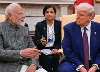 Donald Trump met Indian PM Narendra Modi in the Oval Office in February