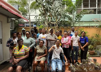 Participants of the Agricultural Innovation and Entrepreneurship Programme (AIEP) partnered with the National Agricultural Research and Extension Institute (NAREI)