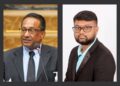L-R GAWU President Seepaul Narine and Fmr Mayor Ubraj Narine