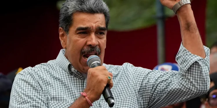 Venezuela's President Nicolas Maduro speaks during a press conference with international media at Hotel Eurobuilding in Caracas on September 15, 2025. Federico Parra/Getty Images