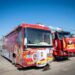 The PPP campaign buses. A first in Guyana