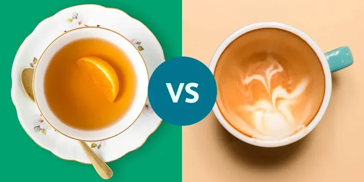 Coffee and tea have caffeine plus antioxidants, vitamins, and minerals that may boost health.
Design by Verywell Health; Getty Images