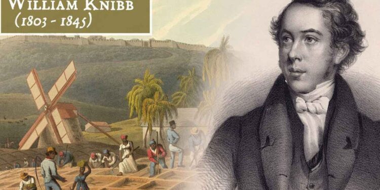 William Knibb was born in Kettering, Northamptonshire, in 1803. He came to Jamaica to replace his deceased brother Thomas and while in Jamaica he studied for a little over year to become a preacher and was attached to the Fullersfield Baptist Church in Westmoreland before being transferred to the Falmouth Baptist Church.