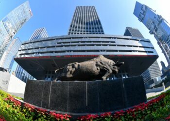 This photo taken on Oct. 8, 2024 shows the Shenzhen Stock Exchange in Shenzhen, south China's Guangdong Province. (Xinhua/Liang Xu)