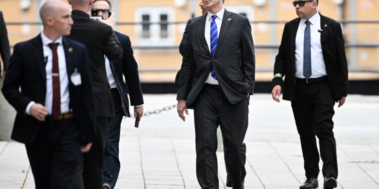 Treasury Secretary Scott Bessent arriving in Stockholm last month for trade talks with China.Fredrik Sandberg / TT news Agency via AFP - Getty Images