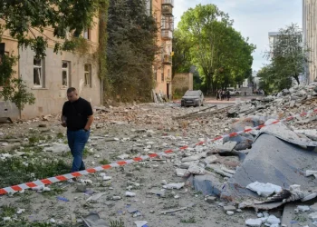 Residential buildings in Lviv were hit during the overnight strikes