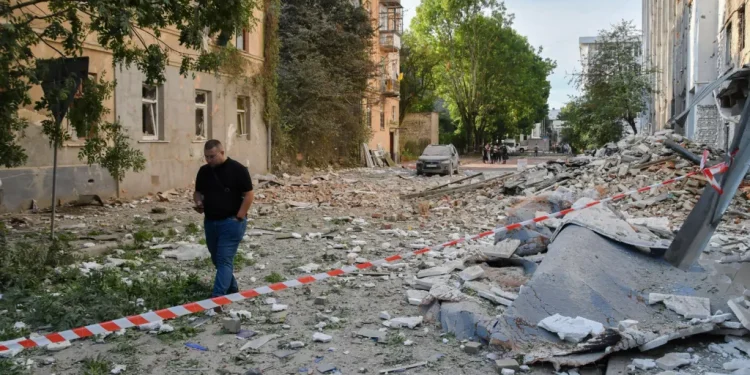 Residential buildings in Lviv were hit during the overnight strikes
