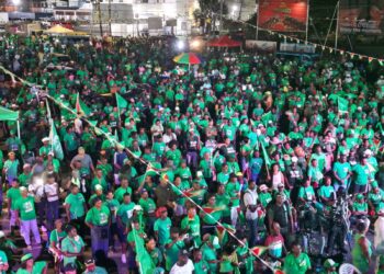 Attendees at the APNU Final Rally August 30, 2025