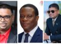 L-R President Irfaan Ali, Foreign Affairs Minister Hugh Todd, WIN Presidential Candidate Azruddin Mohamed