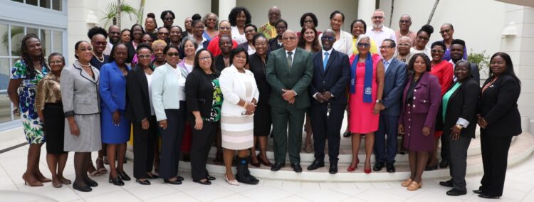 Delegates paused for a photo op after the opening ceremony of the 52nd meeting of the Regional Nursing Body