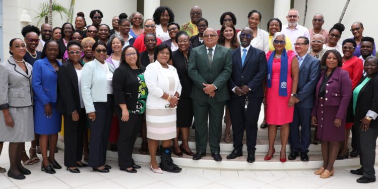 Delegates paused for a photo op after the opening ceremony of the 52nd meeting of the Regional Nursing Body