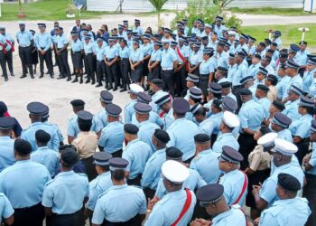 Members of the Guyana Police Force (Facebook photo)