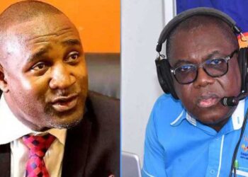 PNP General Secretary Dr. Dayton Campbell and Nationwide News Network Principal broadcaster Cliff Hughes