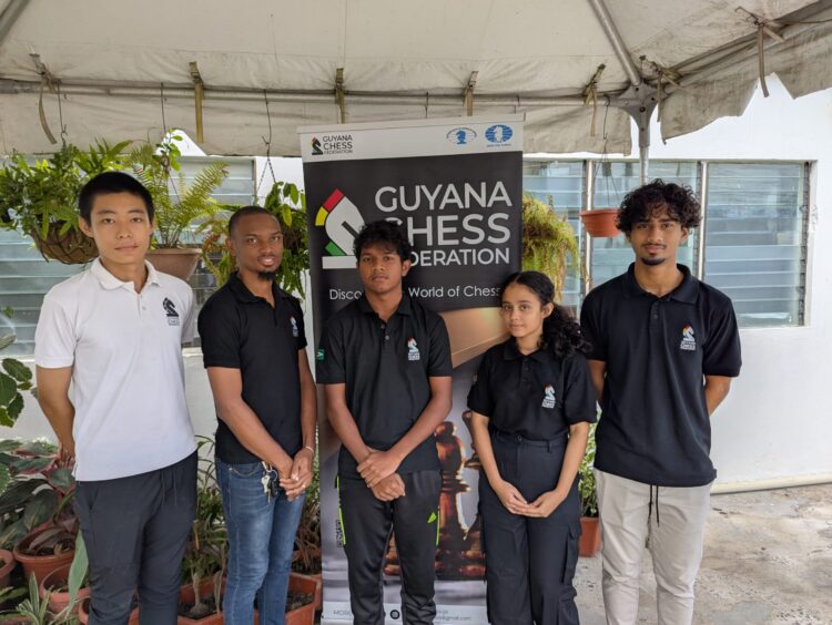 (L-R) Alexander Zhang, Anthony Drayton, Sachin Pitamber, Aditi Joshi, Kyle Couchman