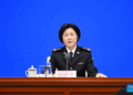 Sun Meijun, head of the General Administration of Customs, speaks at a press conference held by the State Council Information Office (SCIO) on China Customs' achievements in safeguarding borders and promoting high-quality development in the 14th Five-Year Plan period (2021-2025) in Beijing, capital of China, Aug. 25, 2025. (Xinhua/Chen Yehua)