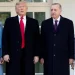 Melania Trump (left) and Ermine Erdogan (right) met in 2019, when their husbands held talks at the White House