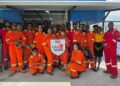 Students completing their City and Guilds welding training at the TGY/GOGSSI-Nations School of Technology's training facility in Region 4.