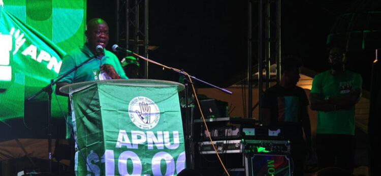 APNU Presidential Candidate Aubrey Norton