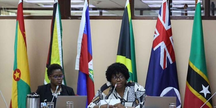 Regional Nursing Body Chair Nester Edwards (right) Outlines CARICOM nursing strategy